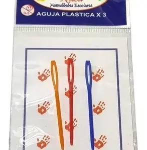 PACK 3 AGUJAS DE LANA PLASTICAS NILSA