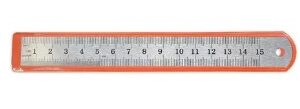 REGLA METALICA DE 15 CM