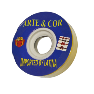 ROLLO DE CINTA DE REGALO COLOPR AMARILLO 40MTS. ARTE COR