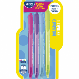 SET DE BOLIGRAFO RETRACTIL PAPER MATE 4 UNIDADES