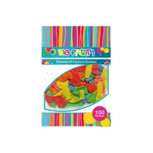 SET DE BOMBITAS DE AGUA NUMERO 3 COLORES SURTIDOS