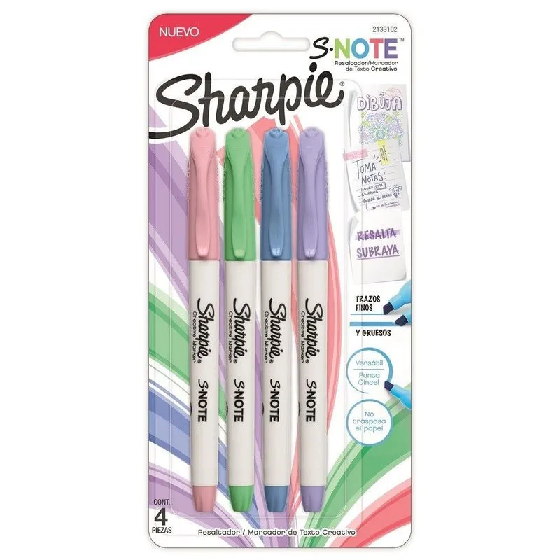 SET DE MARCADOR DE TEXTO SHARPIE 4 UNIDADES