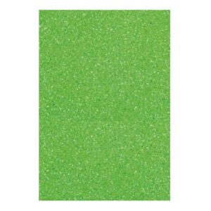 SET GOMA EVA GLITTER 20X30CM VERDE ART AND CRAFT