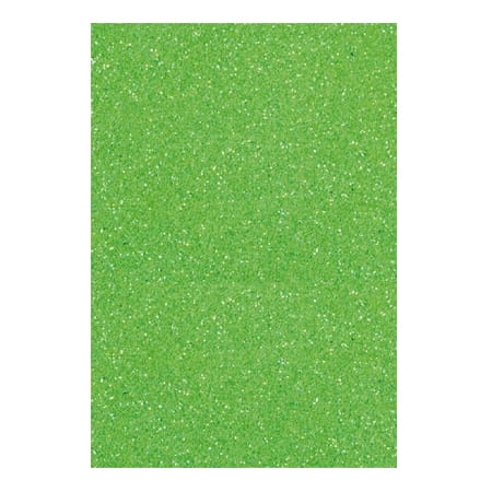 SET GOMA EVA GLITTER 20X30CM VERDE ART AND CRAFT