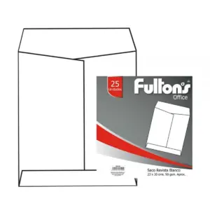SOBRE BLANCO CARTA 15.4X12.4 FULTONS