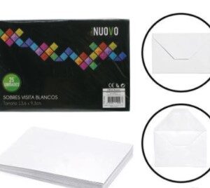 SOBRE VISITA 13.6X 9.3 CM BLANCO