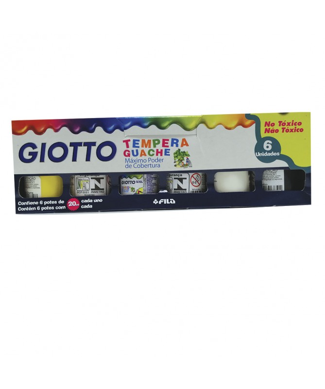 TEMPERA GUACHE GIOTTO 6 UNIDADES
