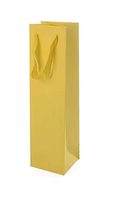 BOLSA DE REGALO PARA BOTELLA COLOR DORADO MOTARRO