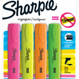 SET DE DESTACADORES  SHARPIE 4 UNIDADES