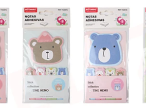 SET DE NOTAS ADHESIVAS DISEÑOS DE OSOS MARCA MOTARRO